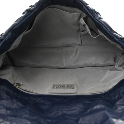 Chanel Calfskin Ultra Stitch Oversize Flap Navy 5 of 10