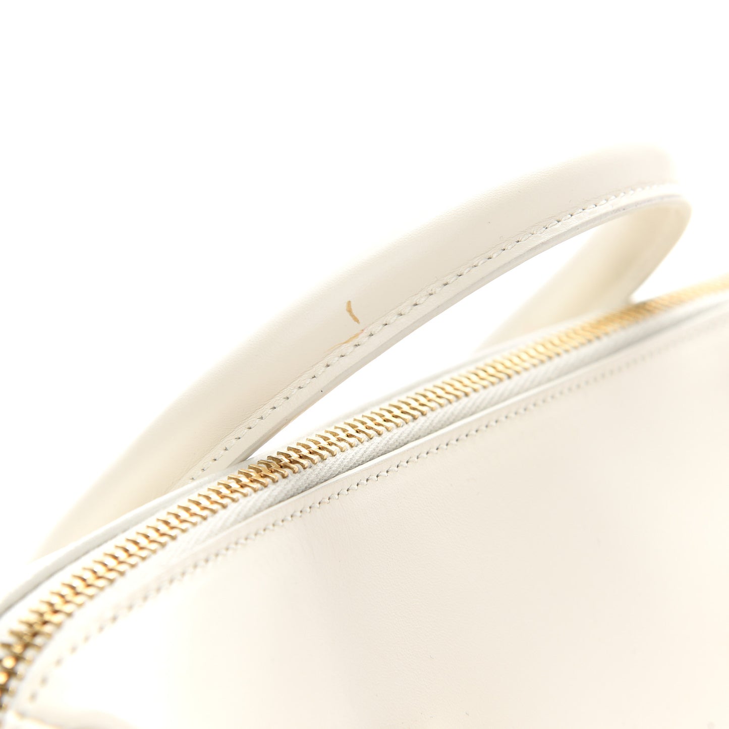 Calfskin Classic Baby Duffle Dove White
