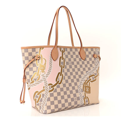 Louis Vuitton Damier Azur Nautical Neverfull MM 2 of 8