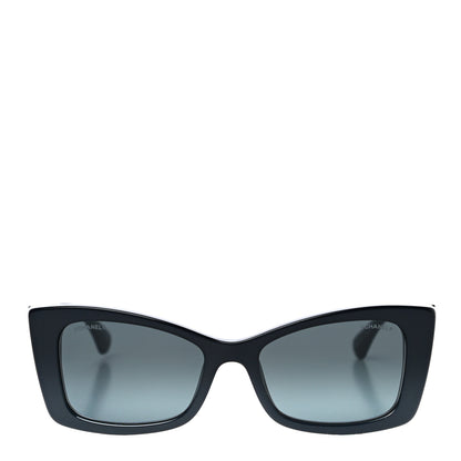 Chanel Acetate CC Rectangle Sunglasses 5430 Black 2 of 7