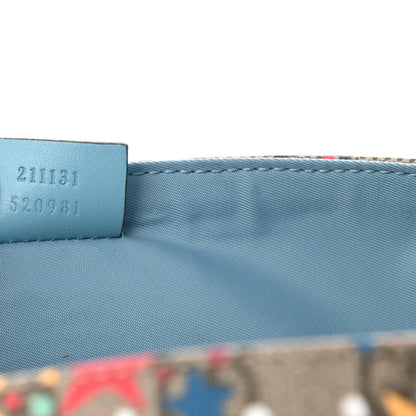 Gucci GG Supreme Monogram Star Print Diaper Bag Blue Multicolor 8 of 11