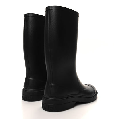 Chanel Caoutchouk CC High Boots 40 Black 4 of 7