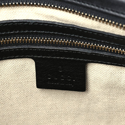 Gucci Guccissima Small Bree Zippered Tote Black 5 of 8