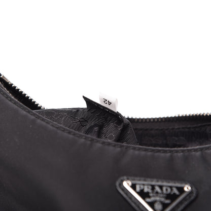 Prada Nylon Re-Edition 2005 Shoulder Bag Black 9 of 10