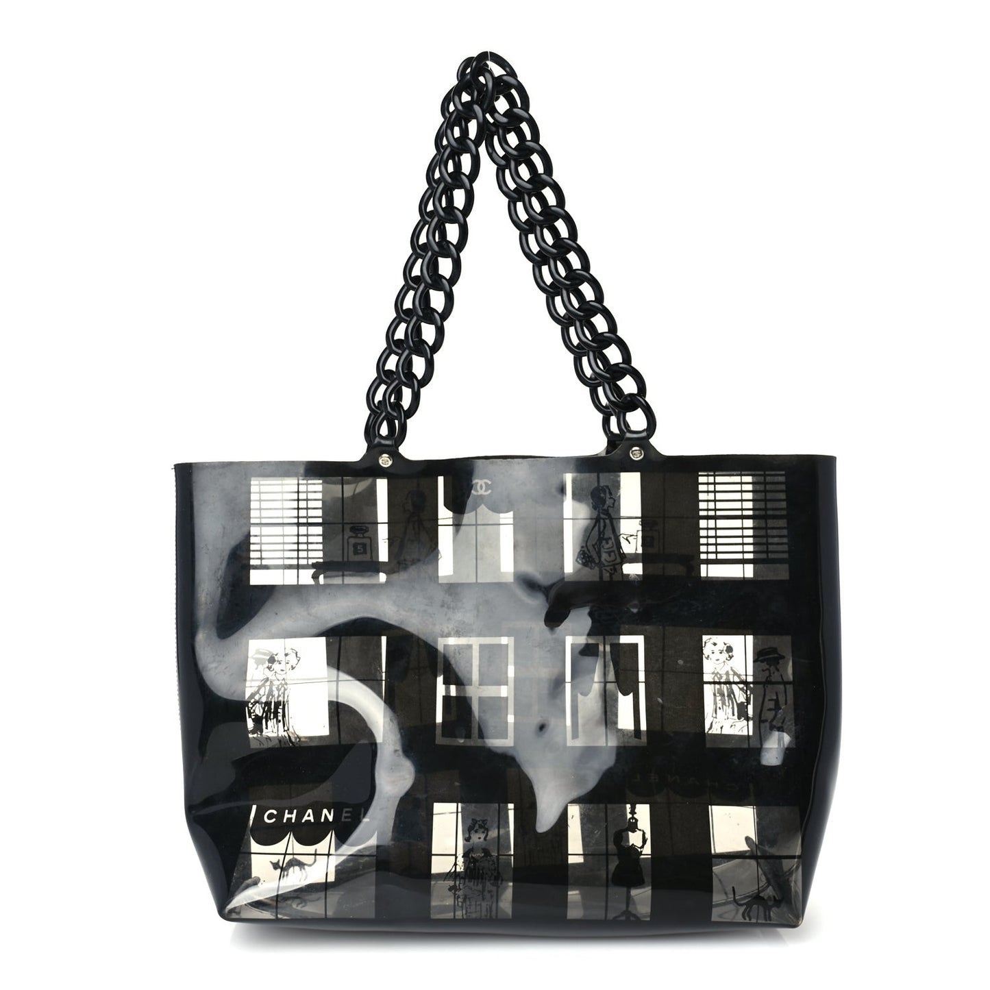Vinyl Coco Window Tote Black