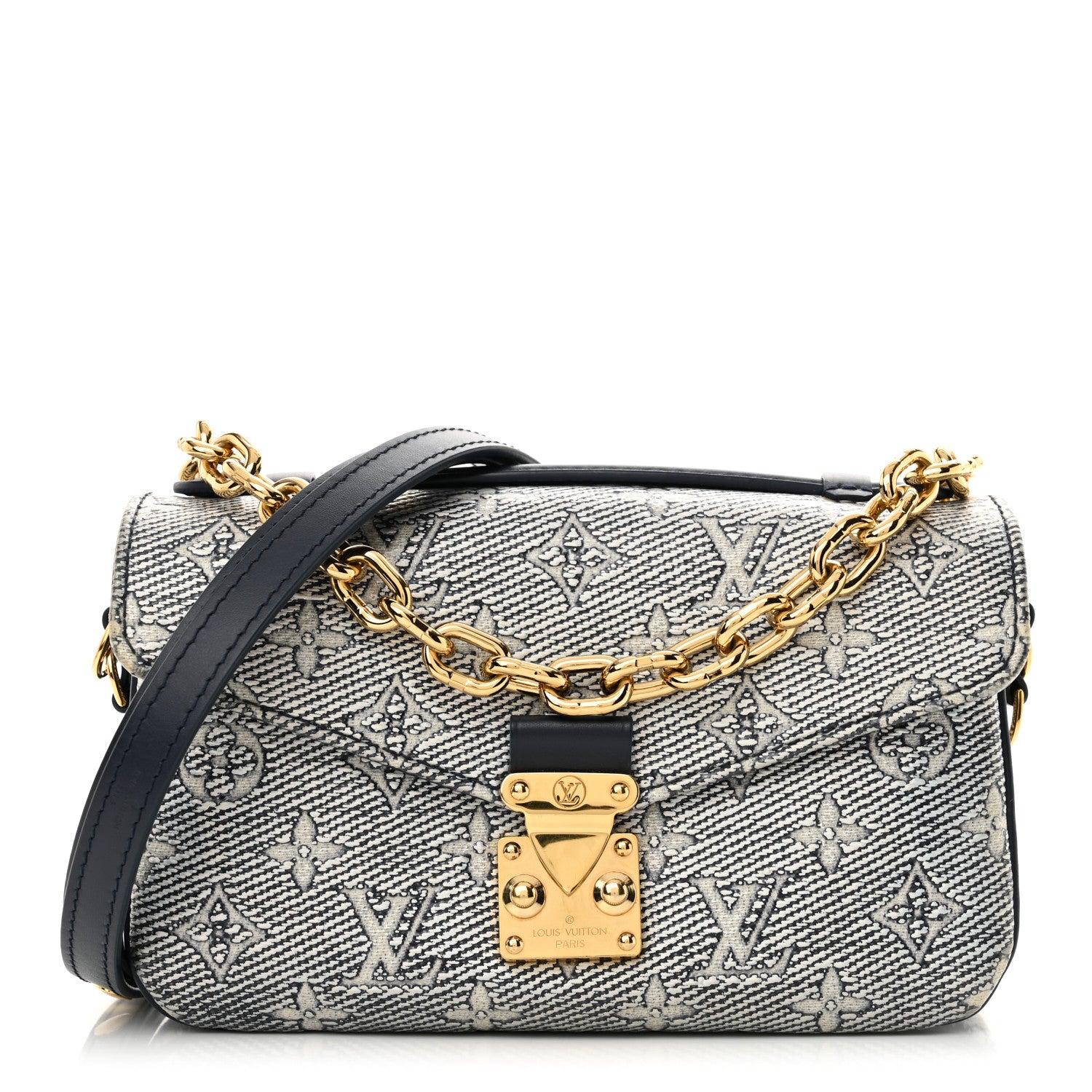 Louis Vuitton Monoglam Pochette Metis East West Blue 1 of 9