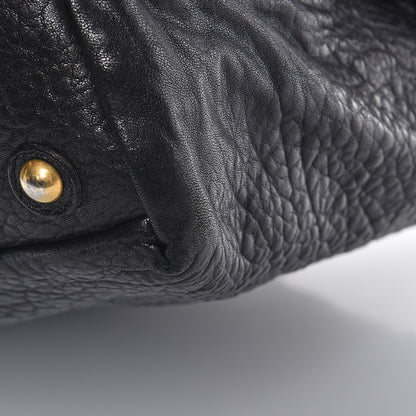 Saint Laurent Pebbled Lambskin Medium Easy Sac Black 21 of 23