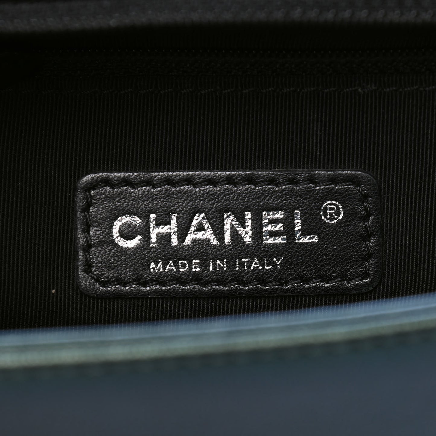 Iridescent Goatskin Quilted New Medium Boy Flap Green