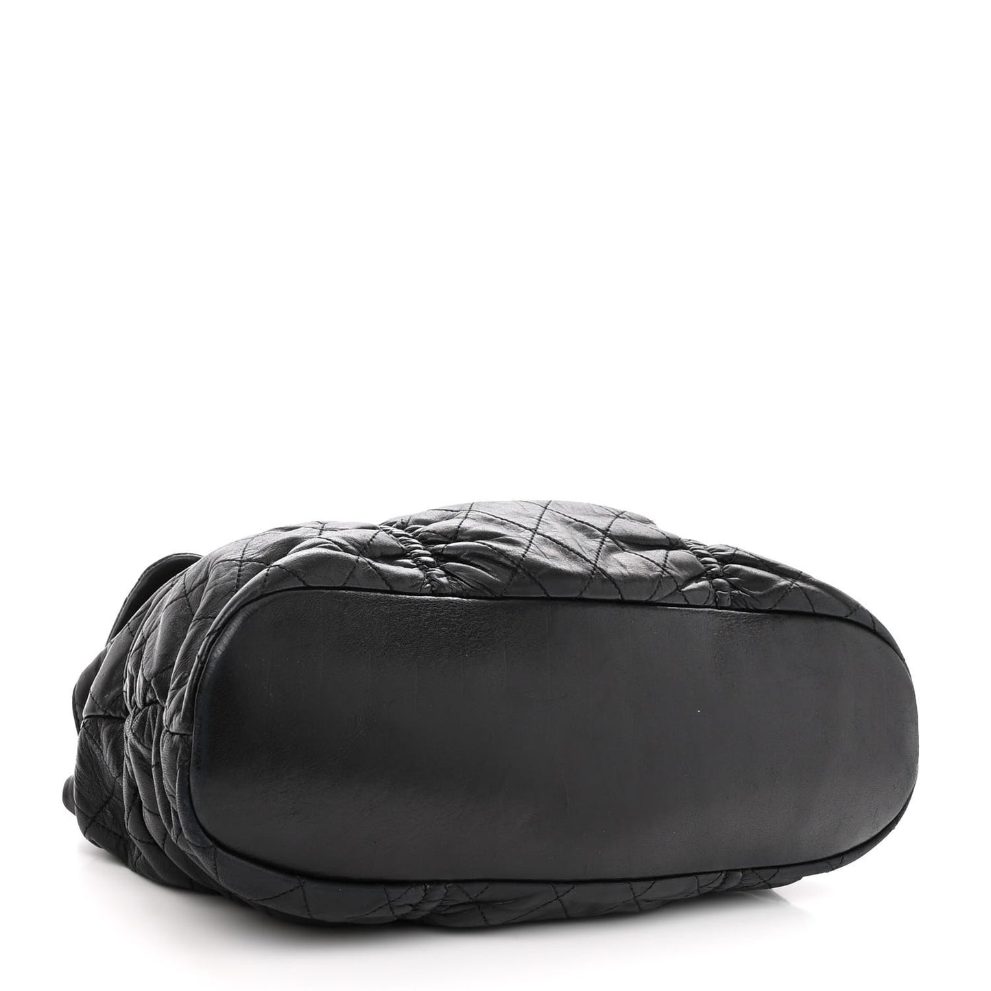 Lambskin Quilted Sharpei Flap Black