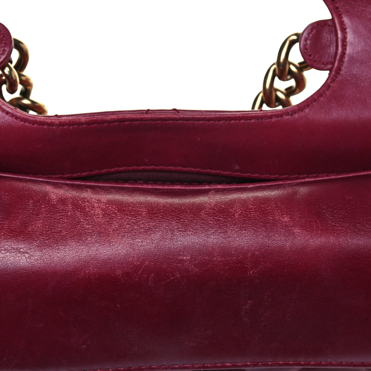 Chanel Glazed Calfskin Quilted Large Perfect Edge Flap Red 19 of 25