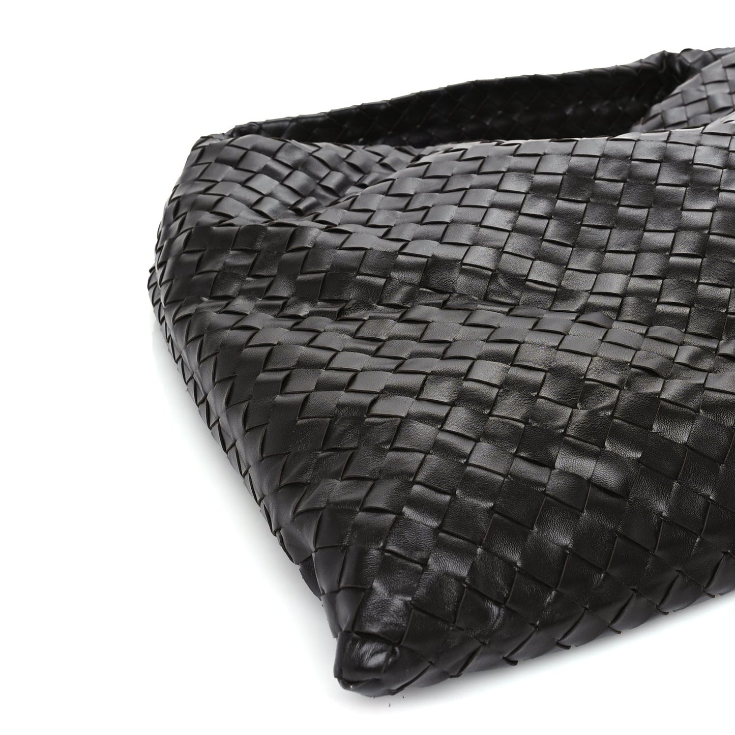 Calfskin Intrecciato Large Hop  Fondant