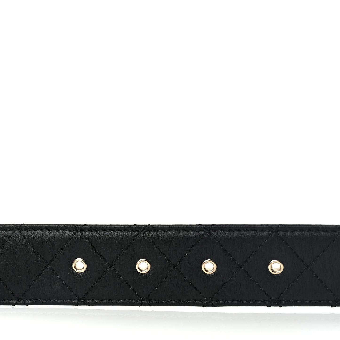 Calfskin Quilted CC Chain Belt 95 38 Black