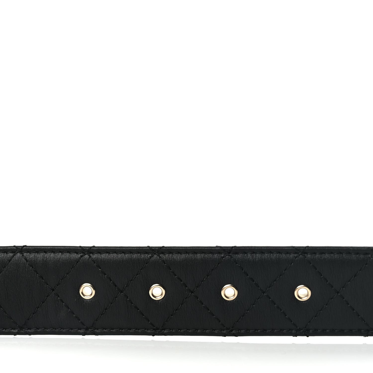 Chanel Calfskin Quilted CC Chain Belt 95 38 Black 5 of 5