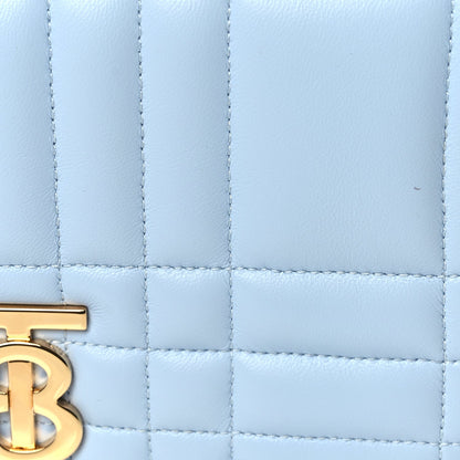 Burberry Lambskin Quilted Small Lola Bag Pale Blue 7 of 9