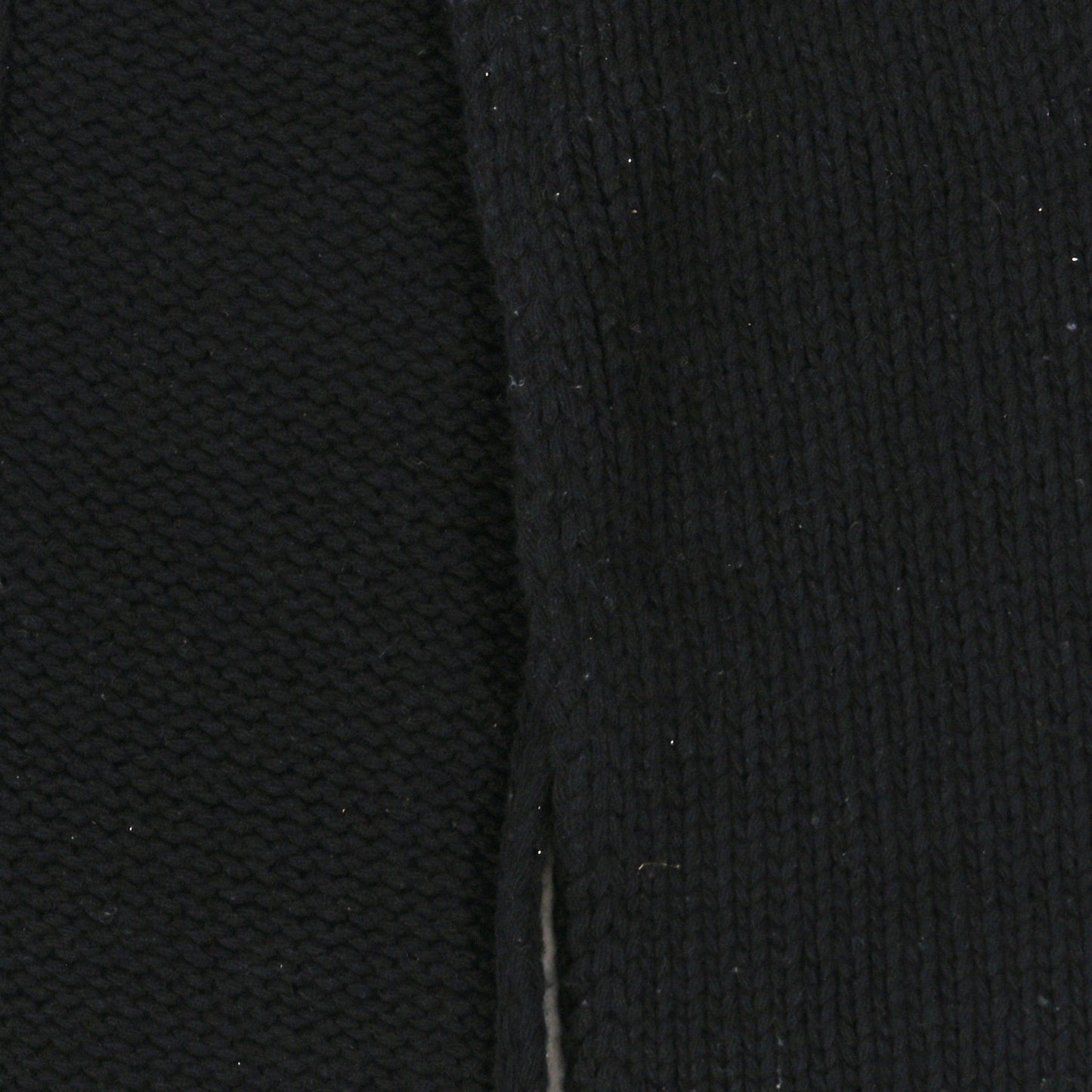 Wool Shearling CC Scarf Black White