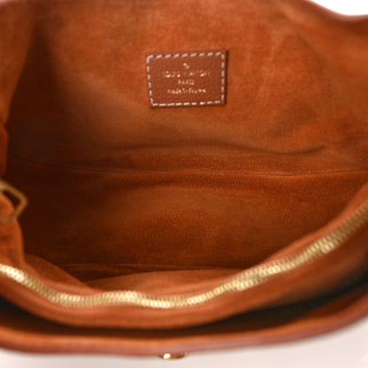 Louis Vuitton Grained Calfskin Low Key Shoulder Bag Cognac 5 of 8