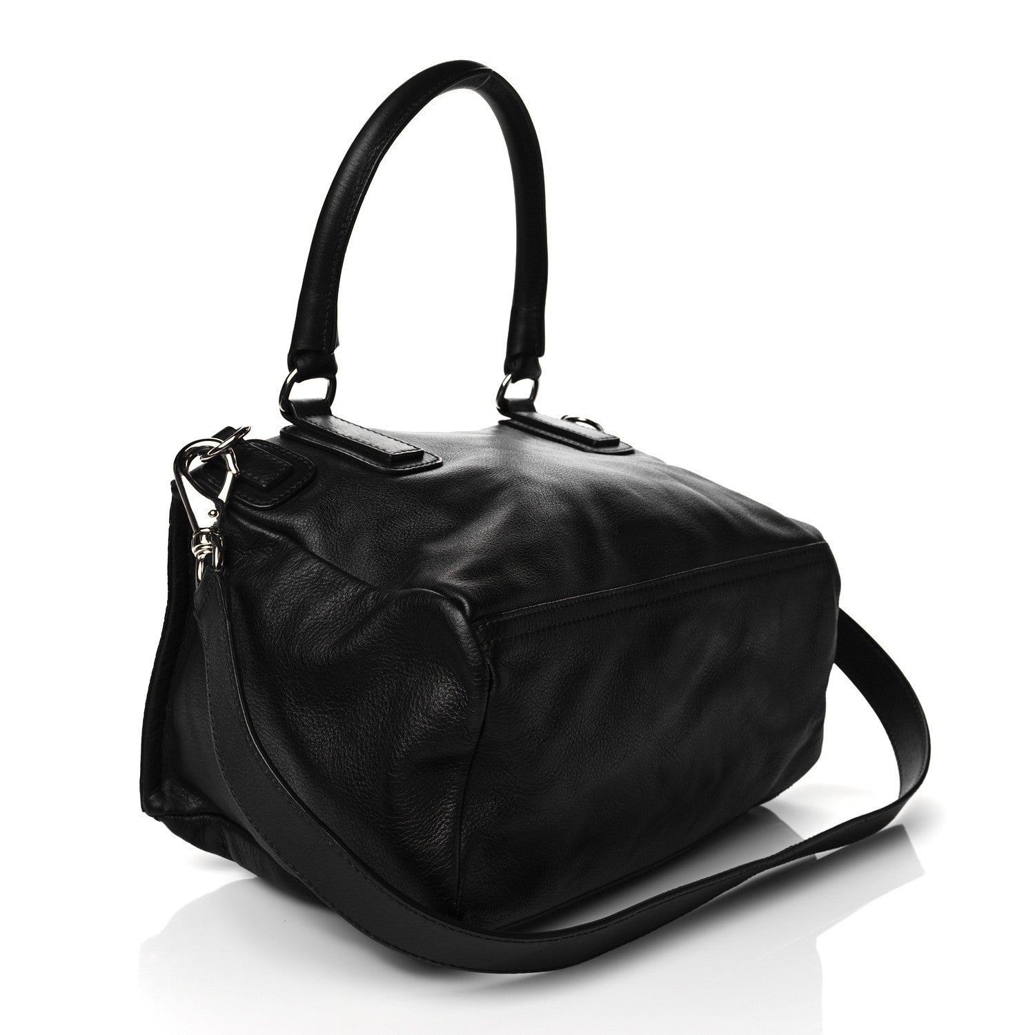 Givenchy Pebbled Calfskin Medium Pyramid Stud Pandora Black 2 of 10