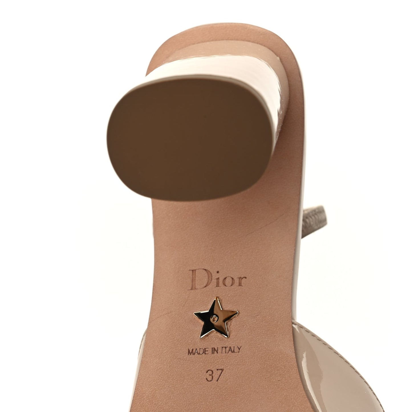 Patent Calfskin C'est Dior 80mm Slingback Sandals 37  Chair