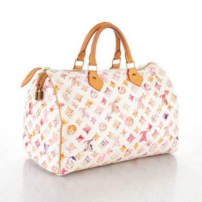 Louis Vuitton Watercolor Aquarelle Speedy 35 White 3 of 11