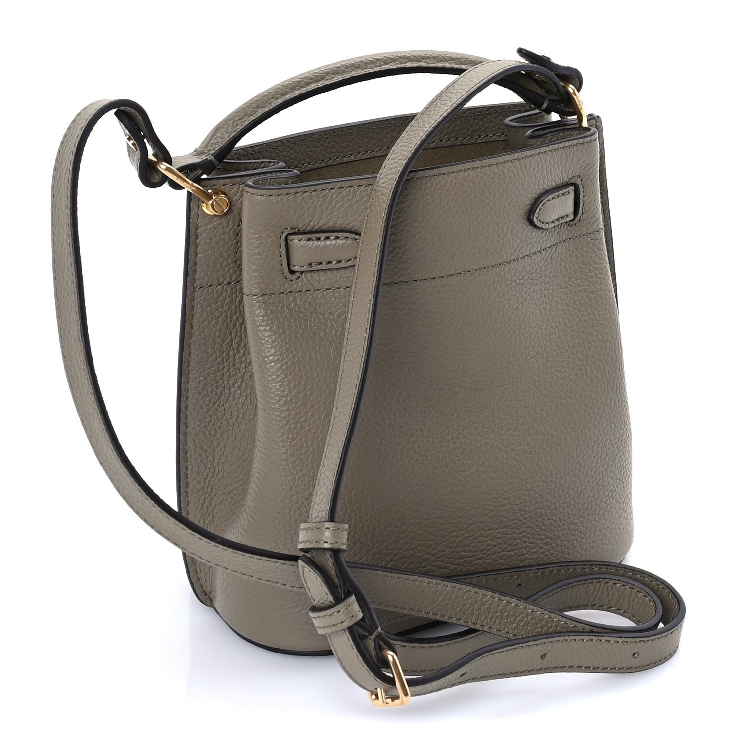 Mulberry Grained Calfskin Islington Bucket Bag  Linen Green 2 of 7