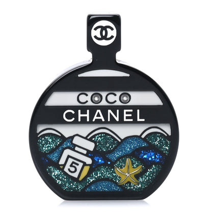 Chanel Resin Glitter Coco  Brooch  Black Multicolor 1 of 4
