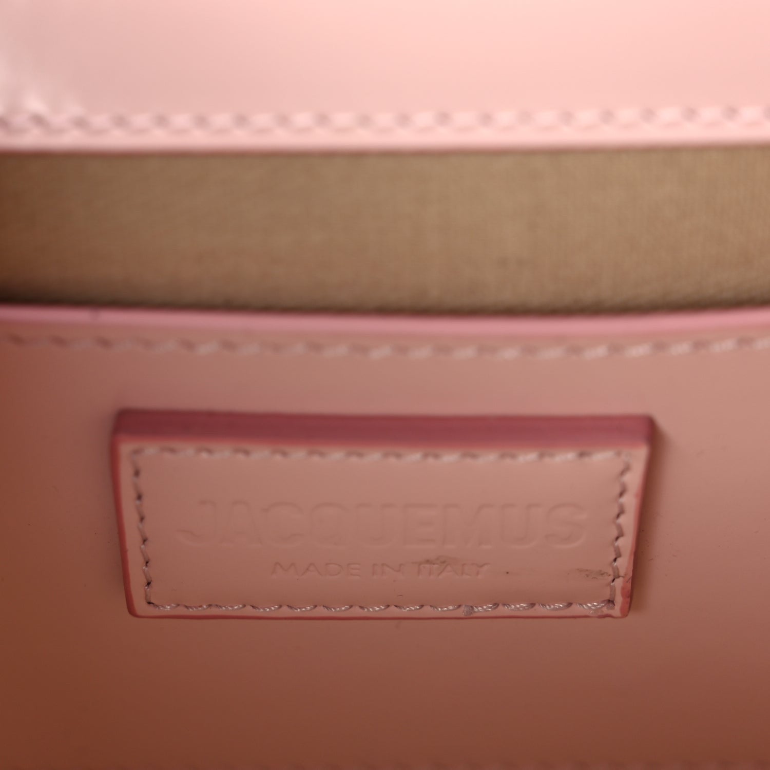 Jacquemus Glazed Calfskin Le Grand Bambino Pink 5 of 8