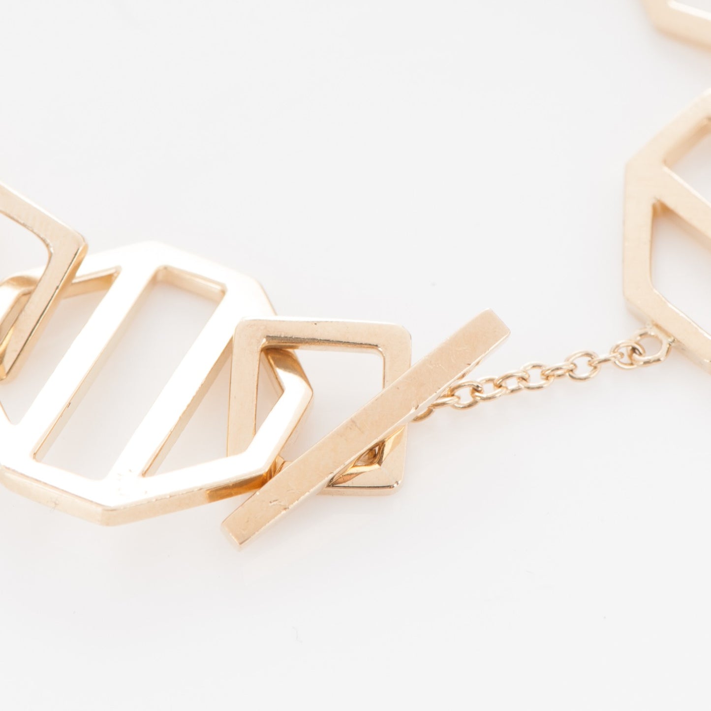 18K Yellow Gold Medium Zellige Link Bracelet