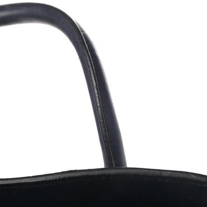 Prada Glace Calfskin Shopping Tote Baltico 16 of 18