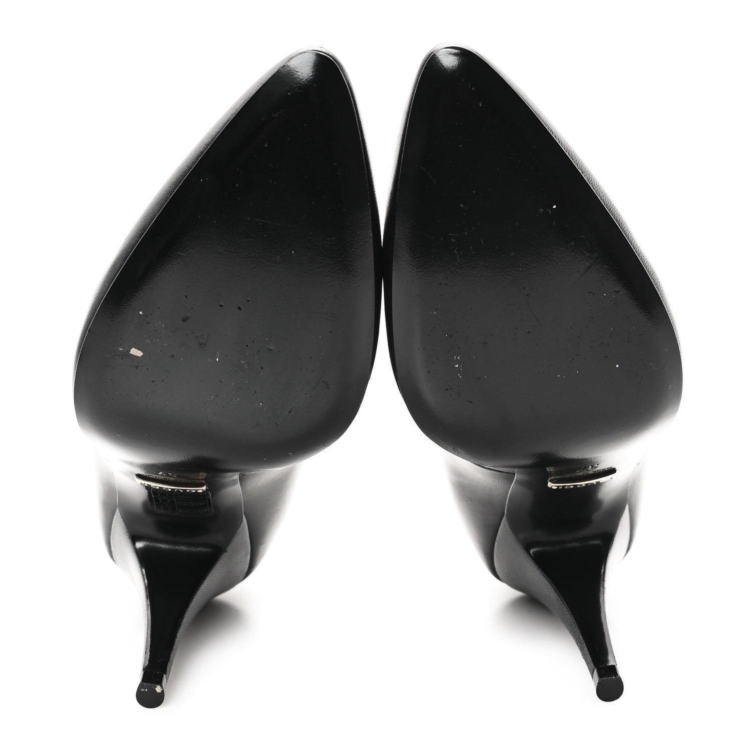 Gucci Malaga Kid Crystal Pumps 37 Black 6 of 7