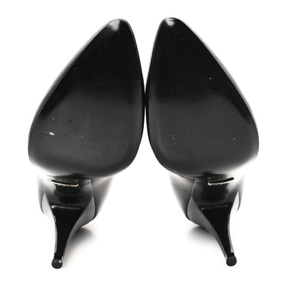Gucci Malaga Kid Crystal Pumps 37 Black 6 of 7