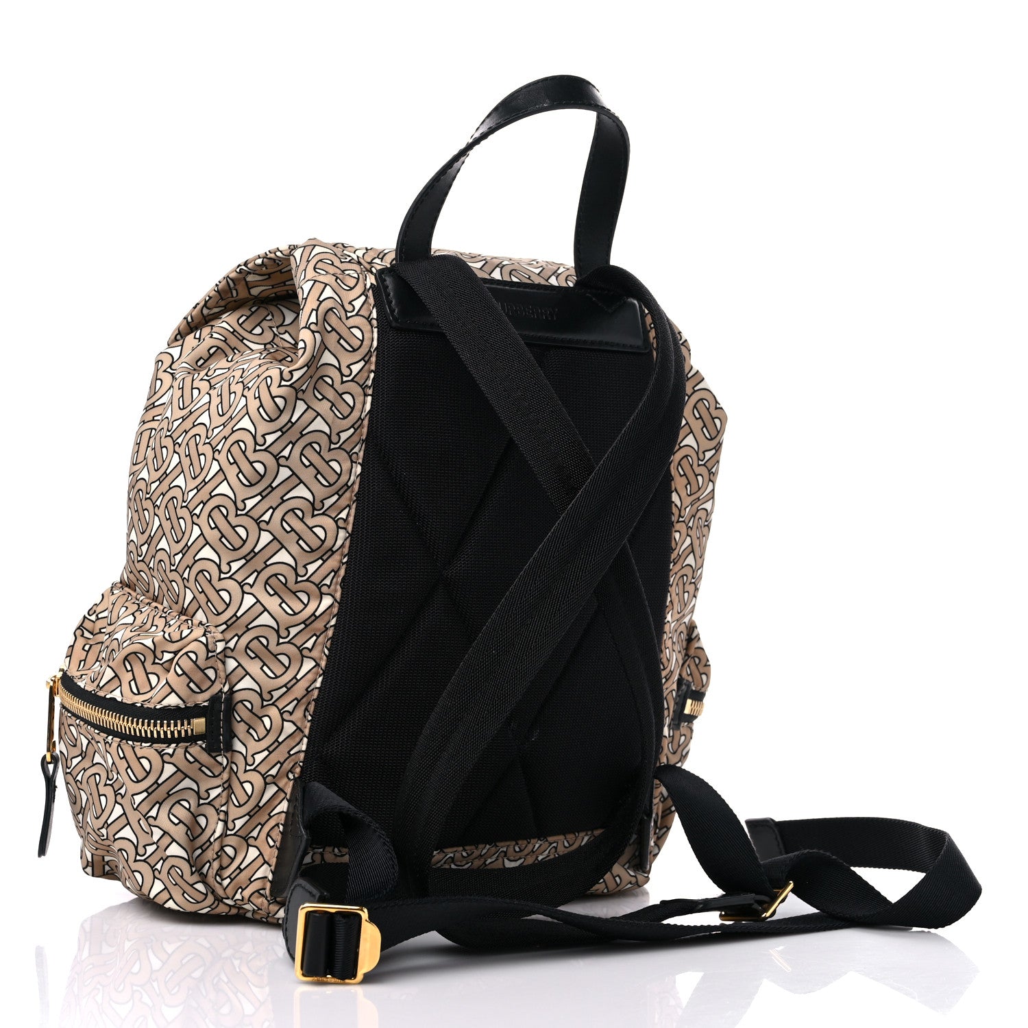 Burberry Nylon Monogram Medium Rucksack Backpack Beige 3 of 10