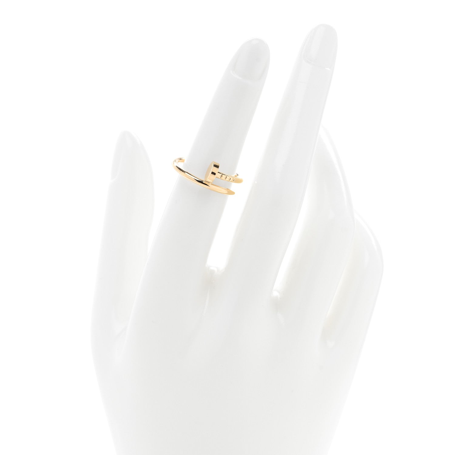 Cartier 18K Yellow Gold Small Juste Un Clou Ring 51 5.75 2 of 6