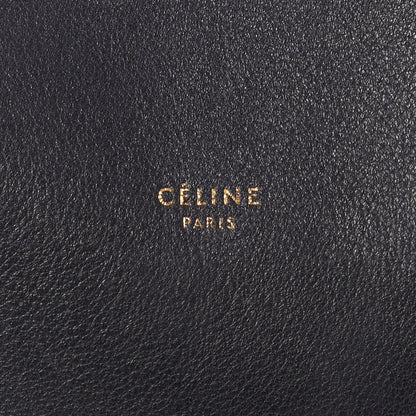 Celine Lambskin Small Soft Cube Satchel Black Tan 7 of 8