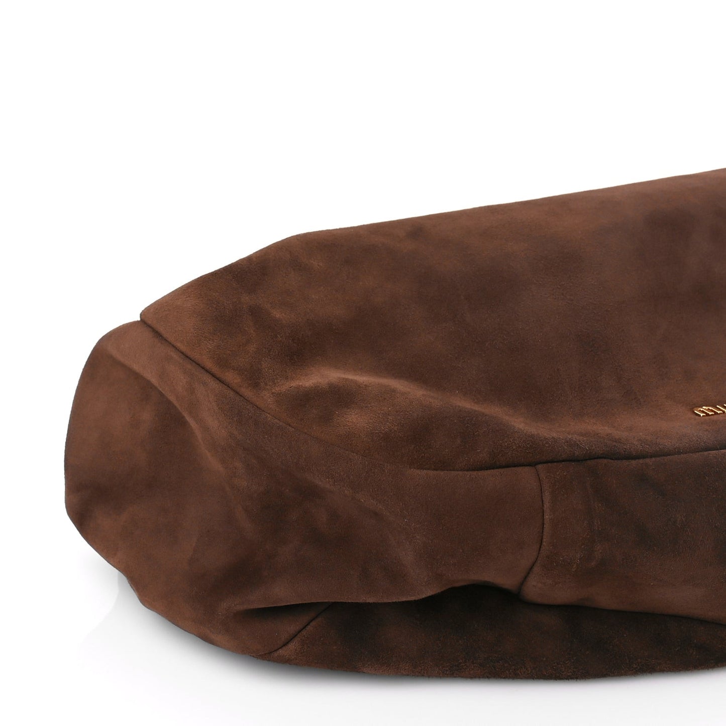 Camoscio Suede Kiss Lock Clutch Cacao