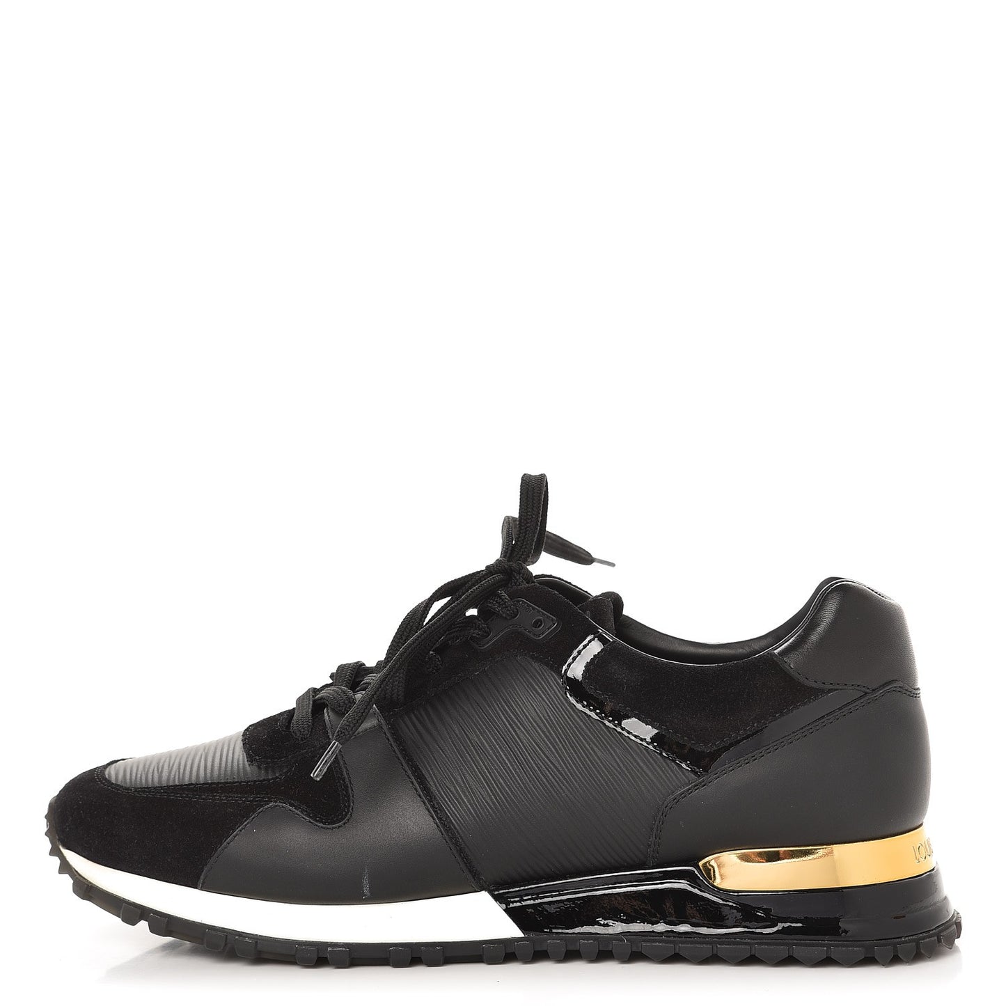 Epi Suede Run Away Sneakers 38.5 Black