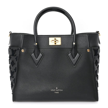 Louis Vuitton Calfskin Monogram Tufting On My Side  Black 2 of 9