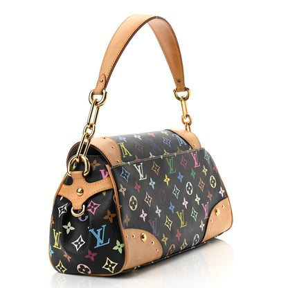 Louis Vuitton Monogram Multicolor Beverly MM Black 3 of 9