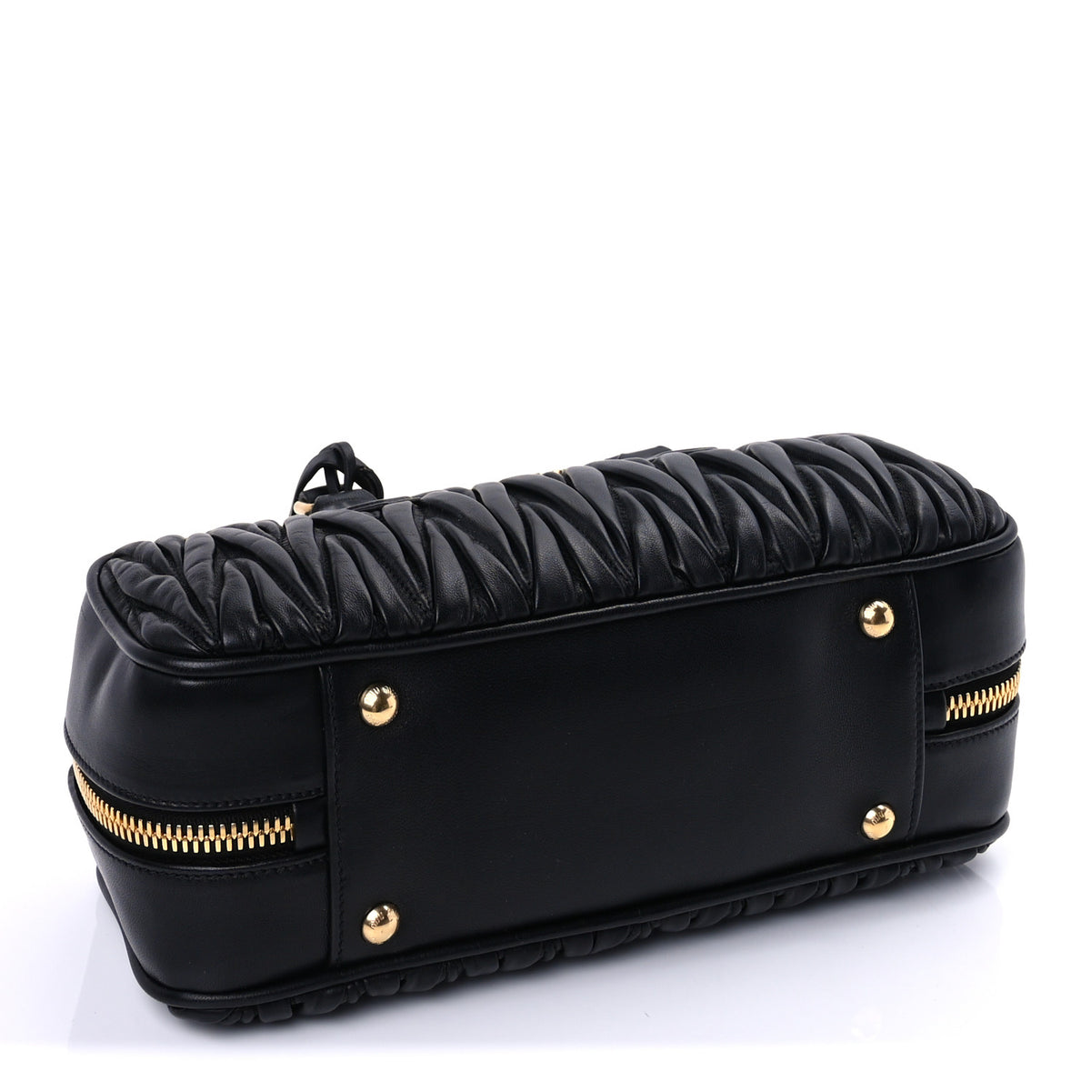 Suede Matelasse Large Arcadie Top Handle Bag Whiskey