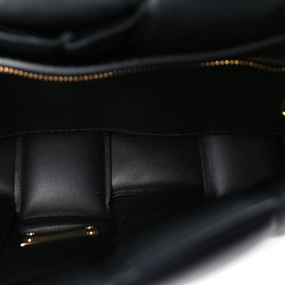 Bottega Veneta Lambskin Maxi Intreccio Padded Chain Cassette Crossbody Bag Black 4 of 8