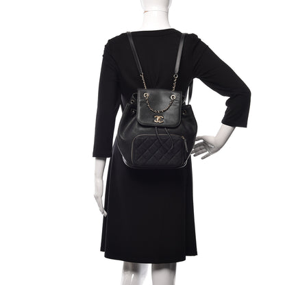 Chanel Caviar Quilted Business Affinity Backpack Black 2 of 9