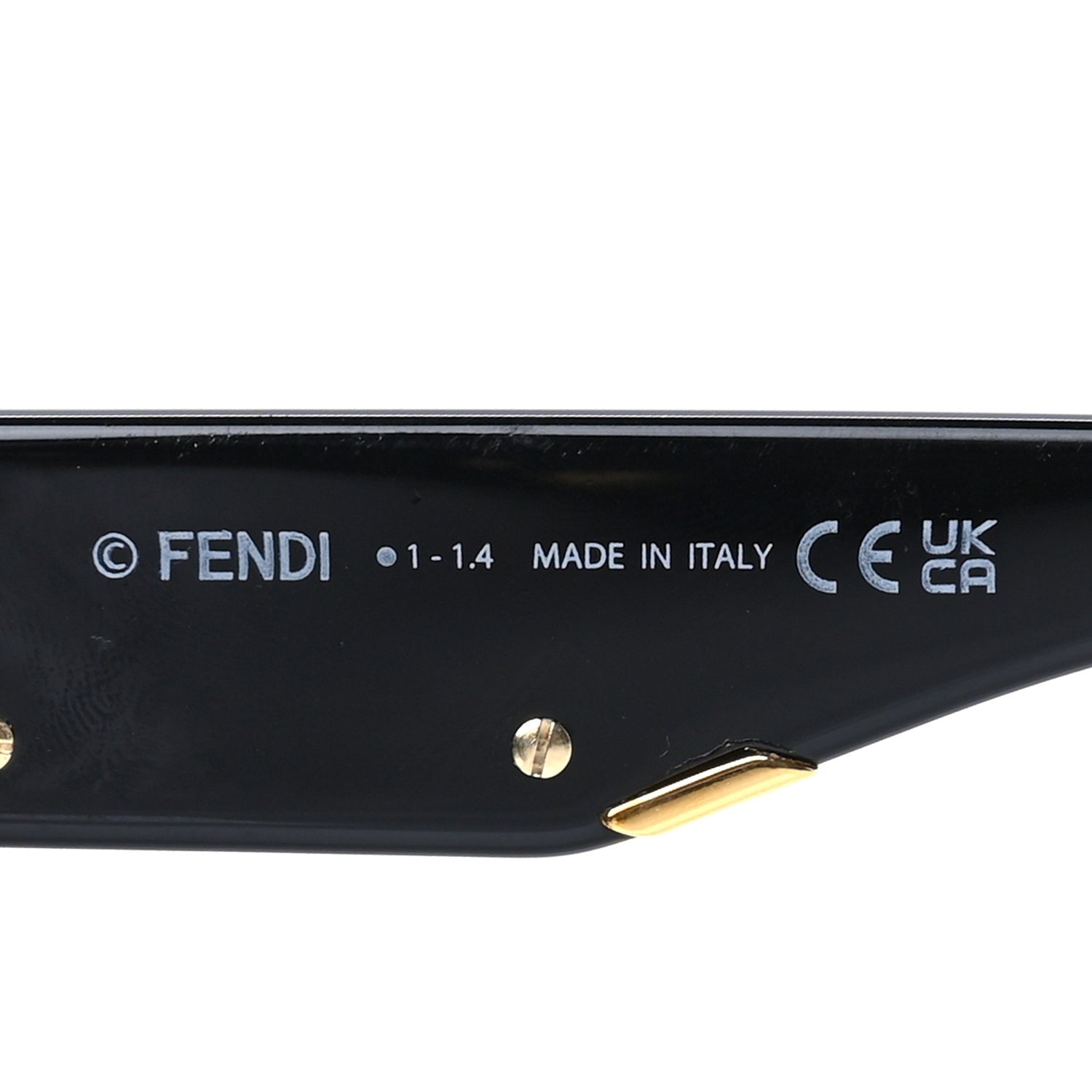 Fendi Acetate  First Round Sunglasses FE401351  Black 6 of 7