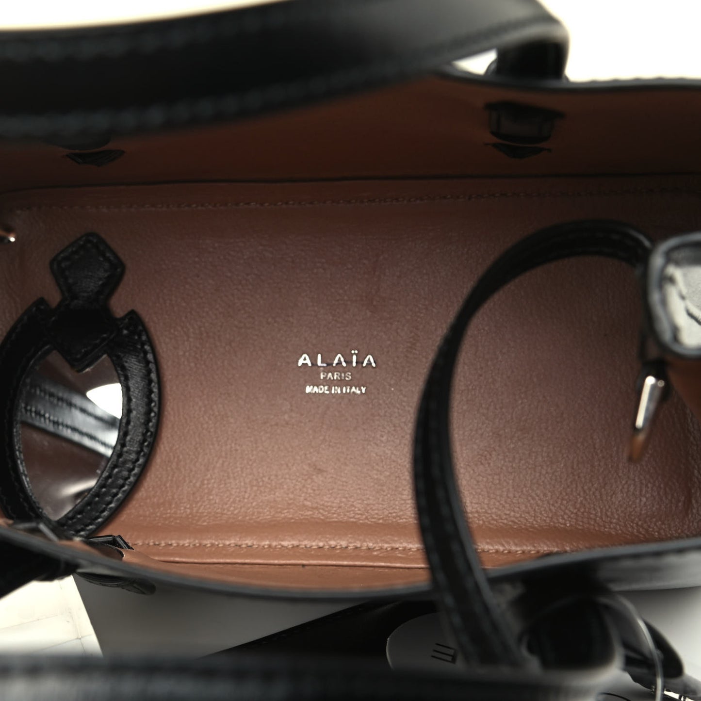Calfskin Clou Etoile Strap Mina 20 Bag Black