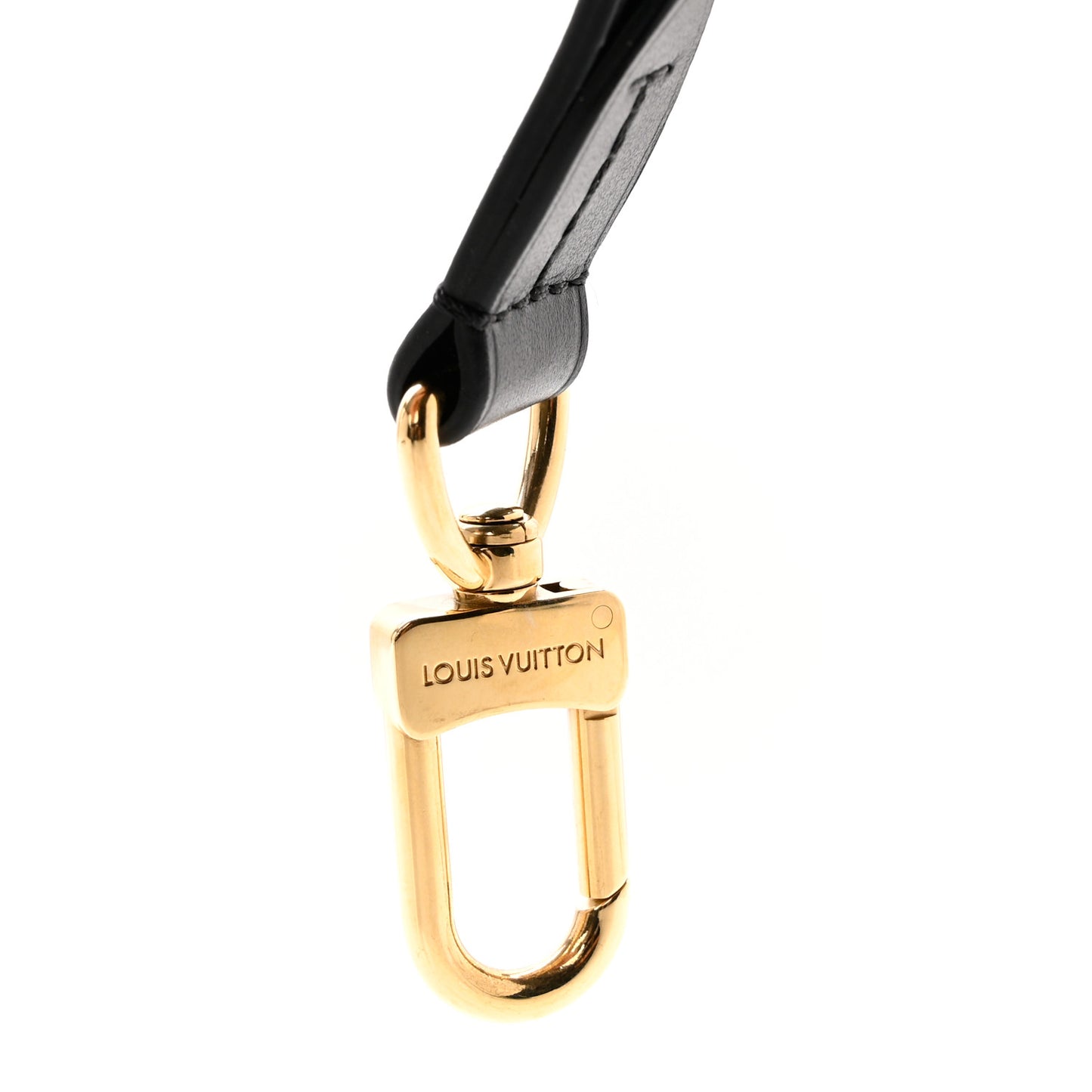 Calfskin Odeon Adjustable Shoulder Strap Black