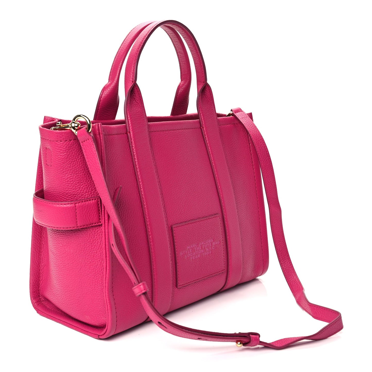 Grained Calfskin Medium The Tote Bag Lipstick