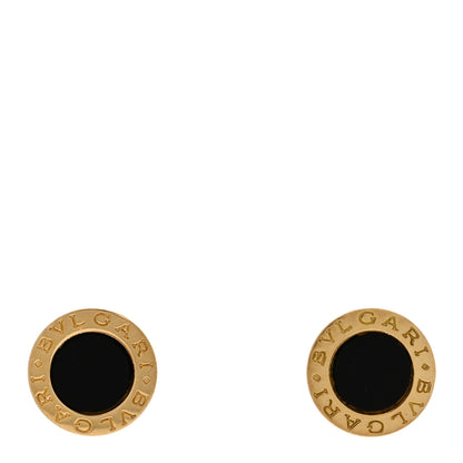 Bulgari 18K Yellow Gold Black Onyx BVLGARI BVLGARI Stud Earrings 1 of 4