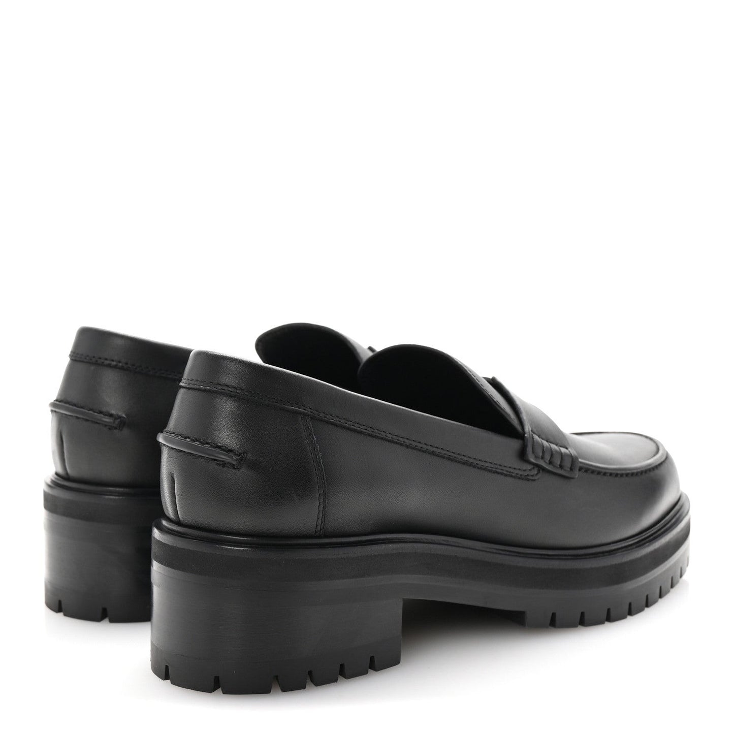 Calfskin Ivy Loafer 38 Black