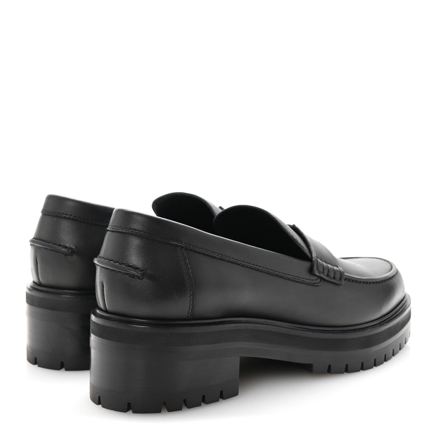 Hermes Calfskin Ivy Loafer 38 Black 5 of 7