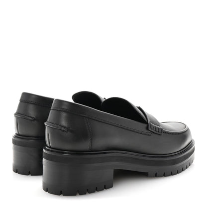 Hermes Calfskin Ivy Loafer 38 Black 5 of 7