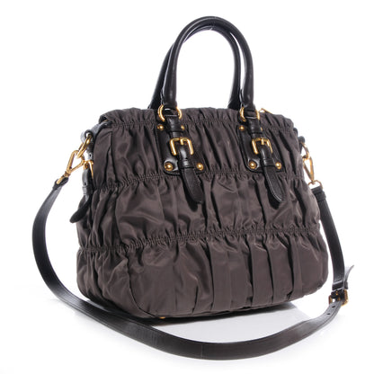Prada Tessuto Nylon Gaufre Tote Fumo 3 of 9