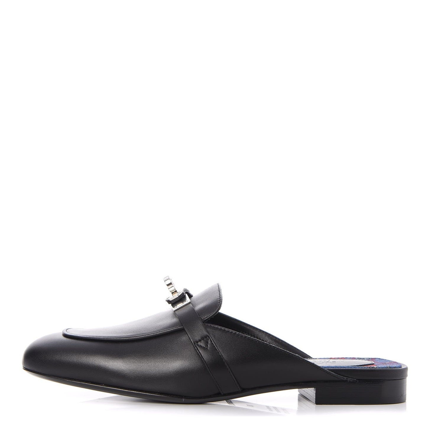Calfskin Oz Mules 36 Black